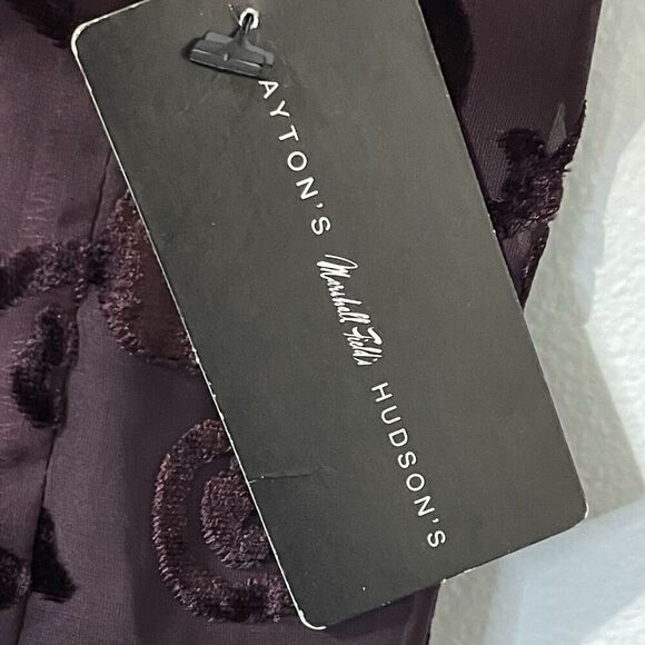 Vintage RAMPAGE Y2K Velvet Sleeveless Maxi Dress Size 5 Small Burgundy NWT 90s - Picture 6 of 10